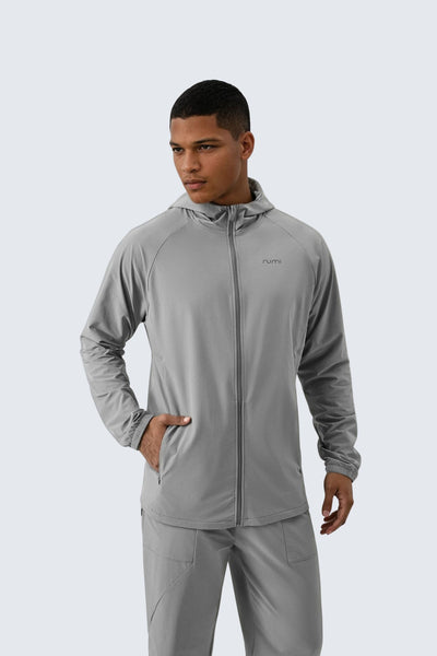 U StarAir Jacket + Hoodie - Pebble