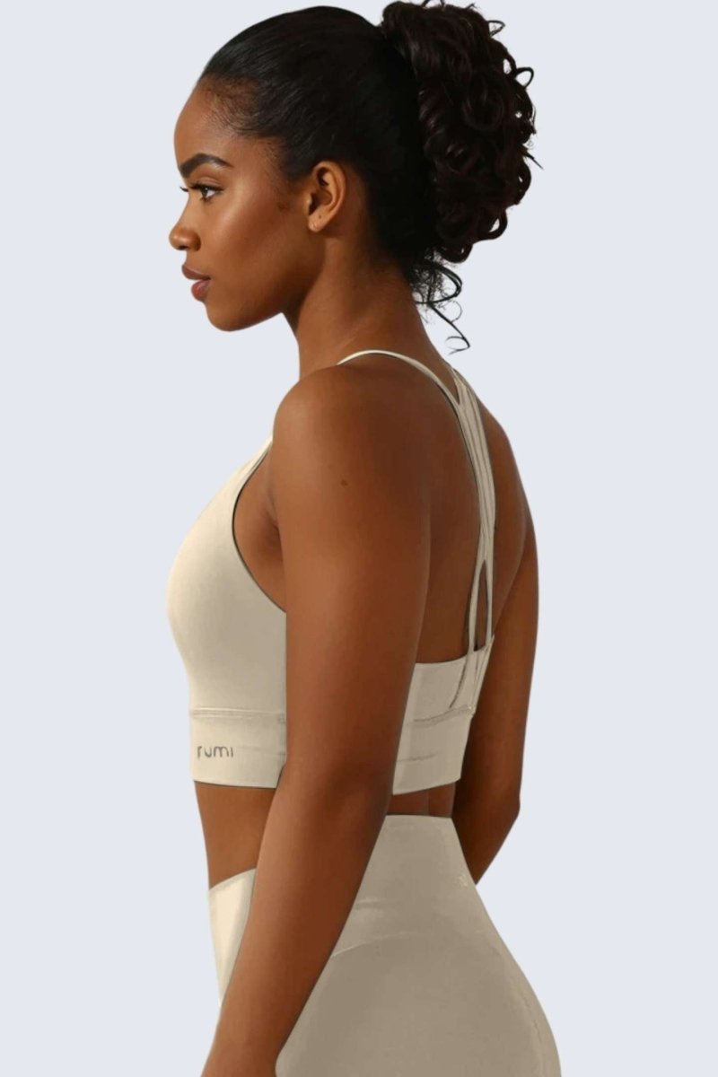 Rumi Earth - W SunSoft Stringy Crop Top Bra - Sand - R128230SDP - Bras