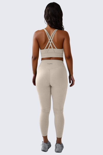 Rumi Earth - W SunSoft Stringy Crop Top Bra - Sand - R128230SDP - Bras