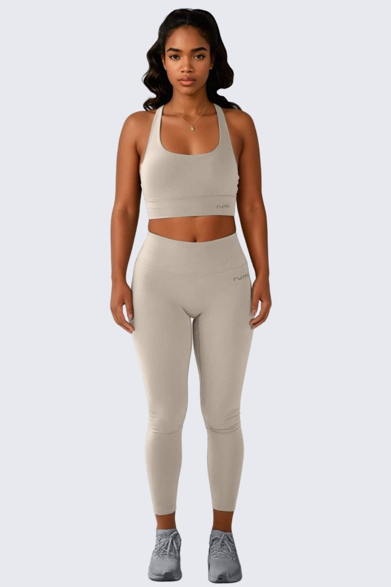 Rumi Earth - W SunSoft Stringy Crop Top Bra - Sand - R128230SDP - Bras
