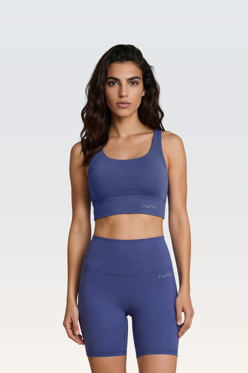W SunSoft Stringy Crop Top Bra - Cobalt