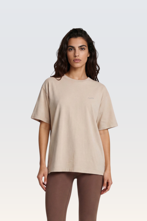 U Move Tee Oversize -  Pebble